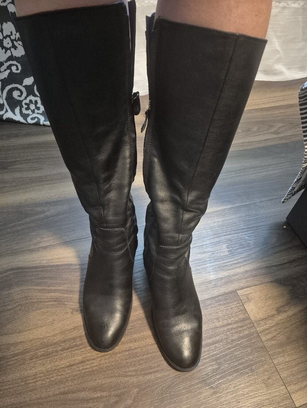 GEOX Respira Leather Knee-High Boots - Picture 5 of 16